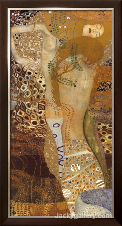 Sea Serpents II, c. by Gustav Klimt paintings reproduction